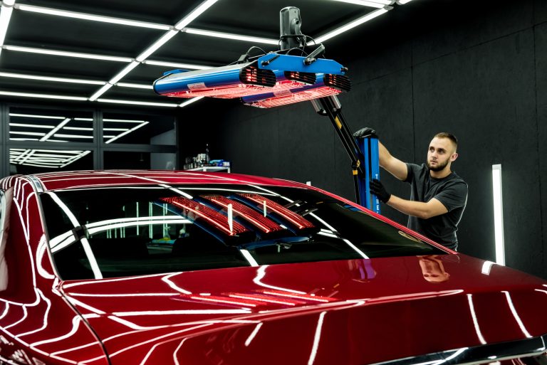 Infrared,Lamps,For,Drying,Of,Car,Body,Parts,After,Applying